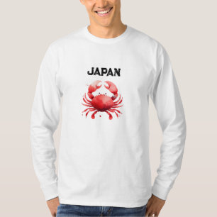 Stijlvolle krabvisser geïnspireerd Japan T-shirt