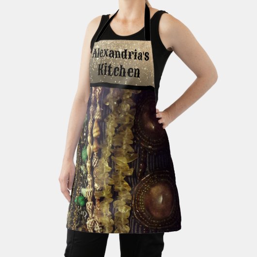 Stijlvolle kralen en schalen schort (Insitu)