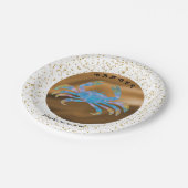 Stijlvolle Kreeft 1e Verjaardag & Gouden Confetti  Papieren Bordje (Gekanteld)