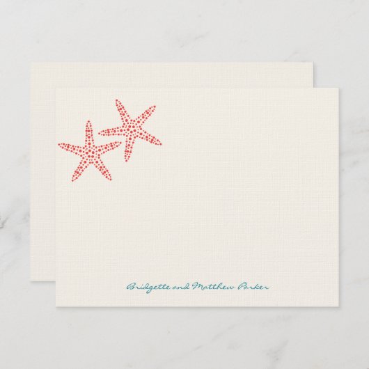 Stijlvolle kreeft bedankt kaarten notitiekaartje (Voorkant / Achterkant)