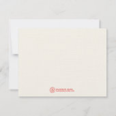 Stijlvolle kreeft bedankt kaarten notitiekaartje (Achterkant)