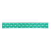 Stijlvolle Kunst Deco butterfly - turquoise en aqu Grosgrain Lint (Voorkant)