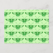 Stijlvolle Kunst Deco vlinder - smaragdgroen Briefkaart (Voorkant)