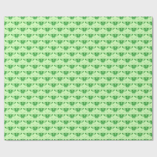 Stijlvolle Kunst Deco vlinder - smaragdgroen Cadeaupapier (Vlak)
