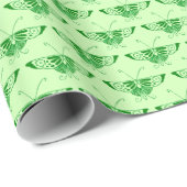 Stijlvolle Kunst Deco vlinder - smaragdgroen Cadeaupapier (Rol Hoek)