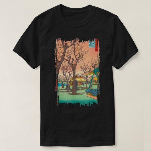 Stijlvolle  kunst Plum Garden Hiroshige Classic T-shirt (Design voorkant)