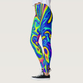 Stijlvolle Kunstpatroonvormen Leggings (Links)