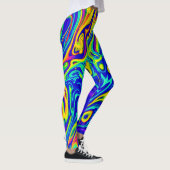 Stijlvolle Kunstpatroonvormen Leggings (Rechts)
