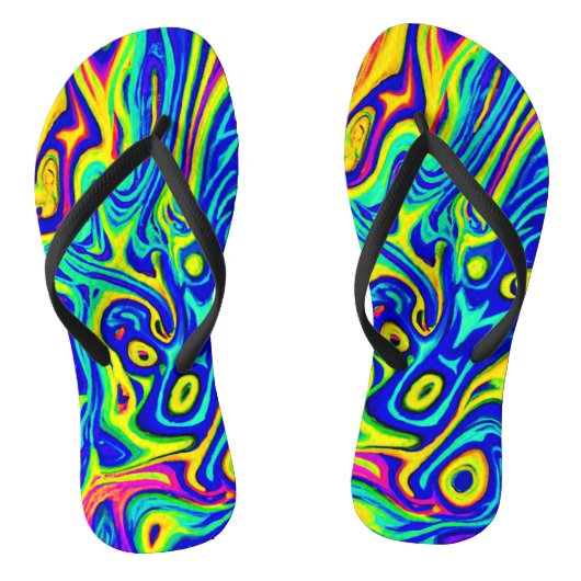 Stijlvolle kunstpatroonvormen teenslippers (Voetbed)