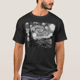 Stijlvolle KunstSterrennacht Van Gogh Classic T-shirt