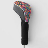 Stijlvolle kunstverf golfheadcover (Schuin)