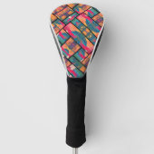 Stijlvolle kunstverf golfheadcover (Voorkant)