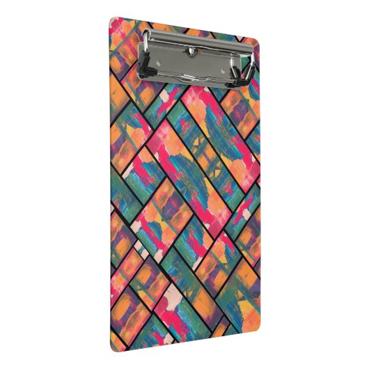 Stijlvolle kunstverf mini klembord (Schuin)