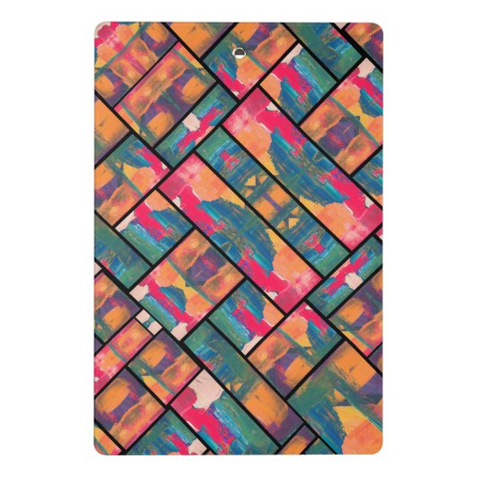 Stijlvolle kunstverf mini klembord (Achterkant)