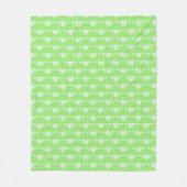 Stijlvolle kunstvlinder - kalkgroen fleece deken (Voorkant)