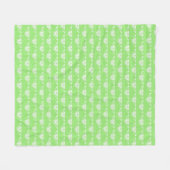 Stijlvolle kunstvlinder - kalkgroen fleece deken (Voorkant (Horizontaal))