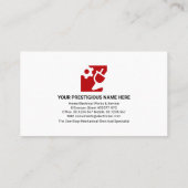 Stijlvolle lagen Silver Bulb Elektrisch Elektrisch Visitekaartje (Achterkant)