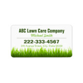 Stijlvolle landschapsarchitectuur Lawn Care Servic Etiket (Voorkant)