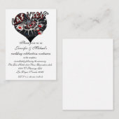 Stijlvolle Las Vegas Wedding Receptie Enclosure Ka Informatiekaartje (Voorkant / Achterkant)