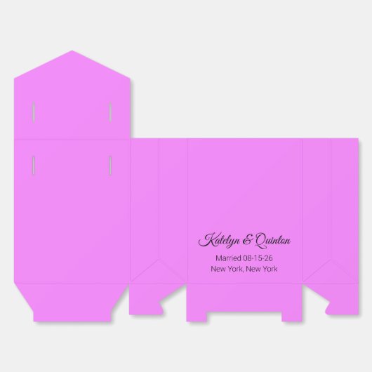 Stijlvolle lavendel bedankdoosjes (Ongevouwen)