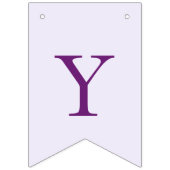 Stijlvolle Lavendel Roze Modern Photo Afstudeerder Vlaggetjes (Eerste vlag)