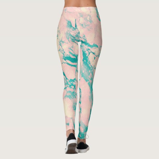 Stijlvolle Leggings voor roze en blauw ontwerp (Achterkant)