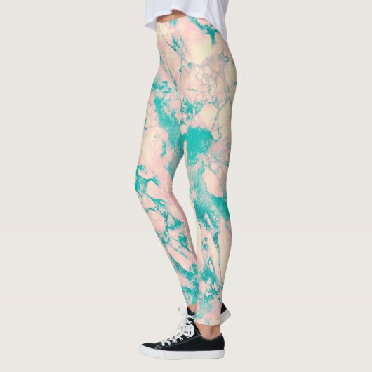 Stijlvolle Leggings voor roze en blauw ontwerp (Links)