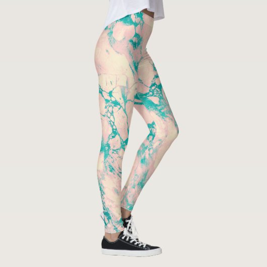 Stijlvolle Leggings voor roze en blauw ontwerp (Rechts)