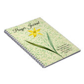 stijlvolle lentetempelblad notitieboek (Rechterzijde)