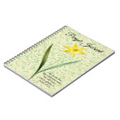 stijlvolle lentetempelblad notitieboek (Linkerzijde)