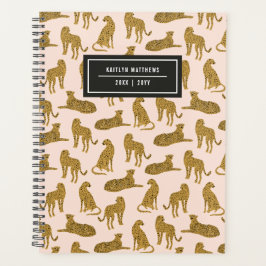 Stijlvolle Leopard Animal Pattern-naam | Blush Planner