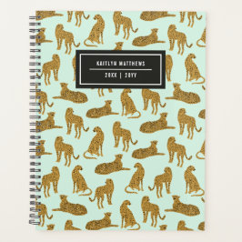 Stijlvolle Leopard Animal Pattern-naam | Mint Plan Planner