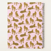 Stijlvolle Leopard Animal Pattern Naam | Roze plan Planner (Achterkant)