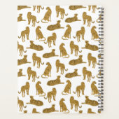 Stijlvolle Leopard Animal Pattern-naam | White Pla Planner (Achterkant)