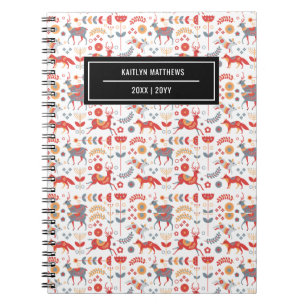 Stijlvolle Leopard Animal Pattern Name Notitieboek