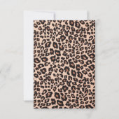 Stijlvolle Leopard Animal Print Trendy 58e verjaar Kaart (Achterkant)