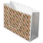 Stijlvolle Leopard Print Grote Gift Bag Groot Cadeauzakje (Voorkant Gekanteld)