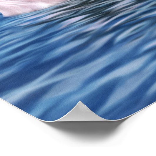 Stijlvolle letherback-Zee voor basisgebruik Poster (Hoek)