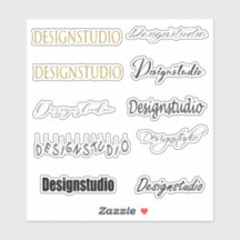 Stijlvolle lettertypenaam Sticker