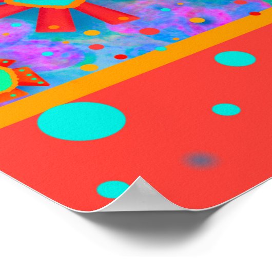 Stijlvolle Leuke Bloemen Daisy Inspirerend Quote Poster (Hoek)