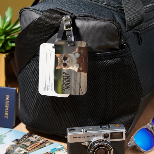 Stijlvolle & Leuke Reisbagtag Bagagelabel (Voorkant & Achterkant)