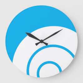 Stijlvolle leuke witte concentrische strepen op az grote klok