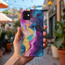 Stijlvolle levendige gekleurde vloeibare metalen n Case-Mate iPhone case