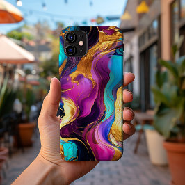 Stijlvolle levendige gekleurde vloeibare metalen n Case-Mate iPhone case