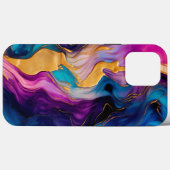 Stijlvolle levendige gekleurde vloeibare metalen n Case-Mate iPhone case (Achterkant (horizontaal))