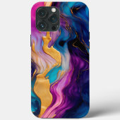 Stijlvolle levendige gekleurde vloeibare metalen n Case-Mate iPhone case (Achterkant)