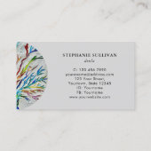 Stijlvolle levensboom Doula Grey Visitekaartje (Achterkant)