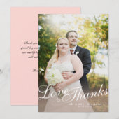 Stijlvolle lichte, moderne Bedankt van de liefde v (Voorkant / Achterkant)