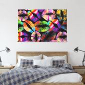 Stijlvolle lichten #4 canvas afdruk (Insitu (Slaapkamer))