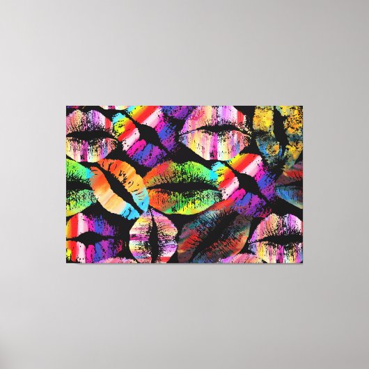 Stijlvolle lichten #4 canvas afdruk (Voorkant)